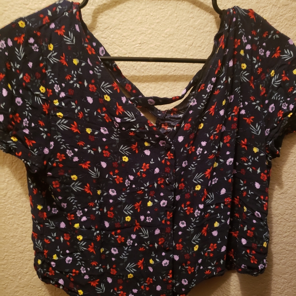 Floral Button Down Blouse